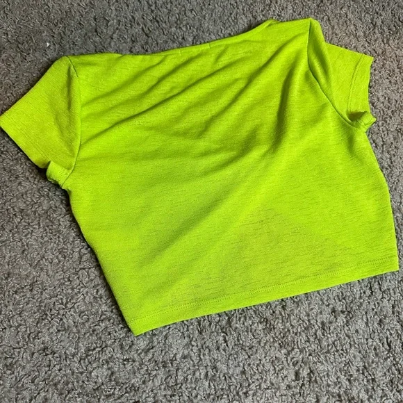 Lime green  Fashion Nova crop top - Picture 3 of 3